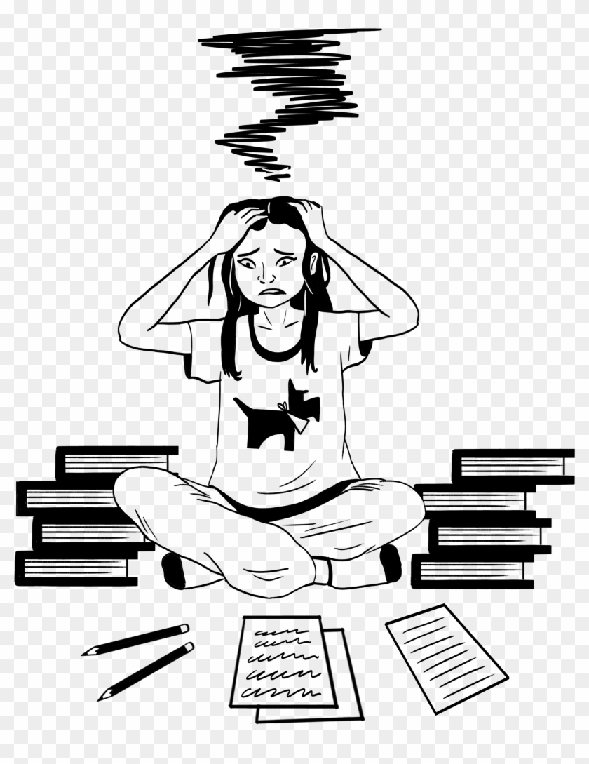 Stress Is The Body Drawing About Stress Student Free Transparent