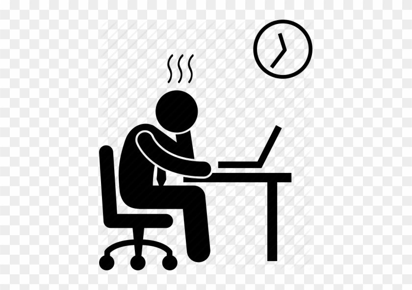 Businessman Clipart Stressed - Sleep On Chair Icon #1423289