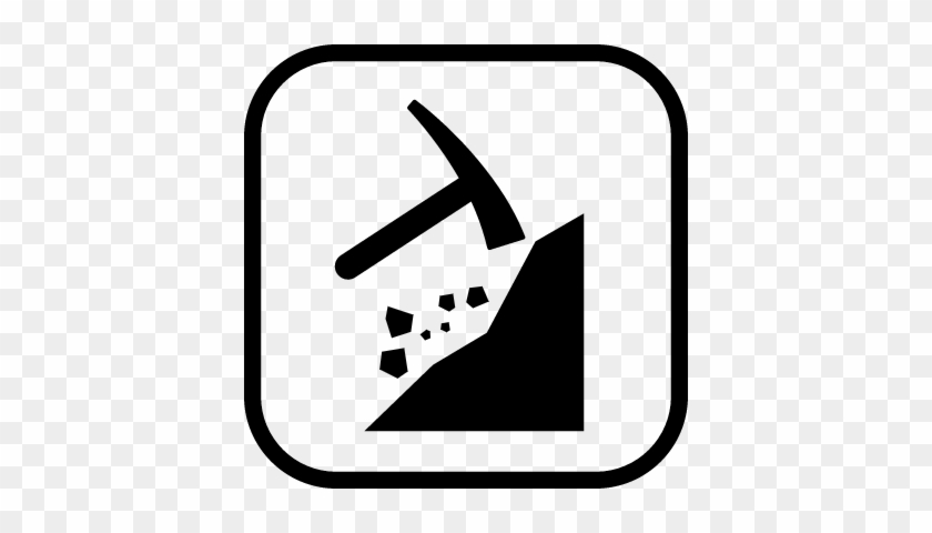Mining Work Zone Vector - Icono Mineria #1423345
