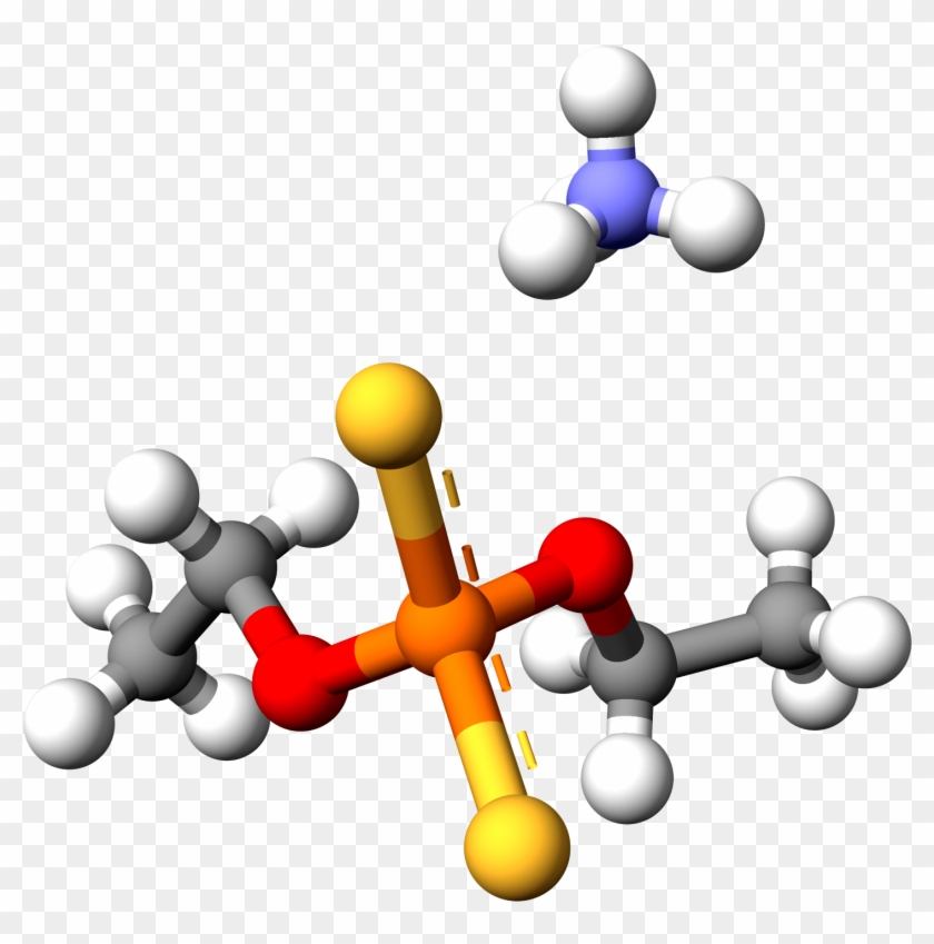 Ammonium Diethyl Dithiophosphate X-ray 3d Balls - Ammonium Diethyl Dithiophosphate #1423408