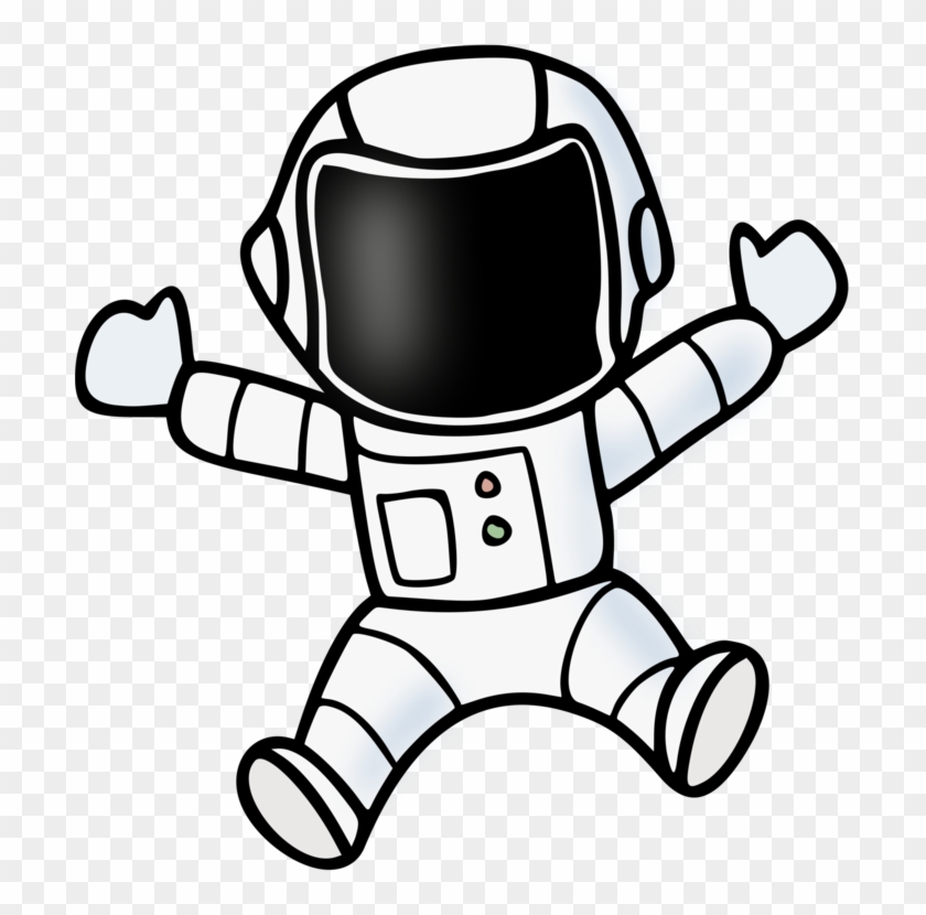 Astronaut Space Suit Outer Space Line Art Can Stock - Clip Art Space Man #1423477