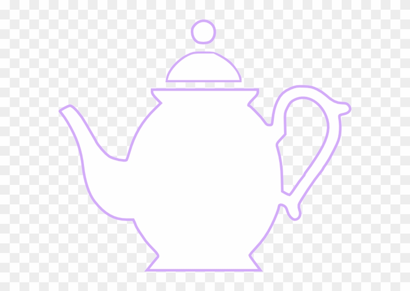 Clip Art At Clker Com Vector Online - White Teapot Black Background Clipart #1423588