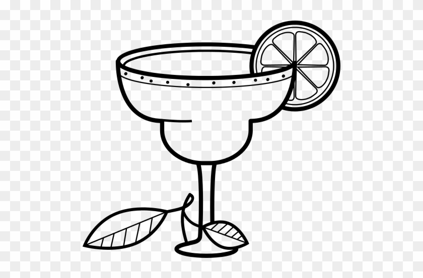 Margarita Cocktail Png File - Margarita Clip Art Black And White #1423602