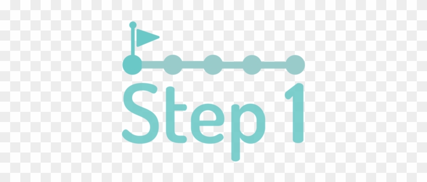 Clip Art Graphic Symbolizing Step One With Transparent - Clipart Step 1 #1423725