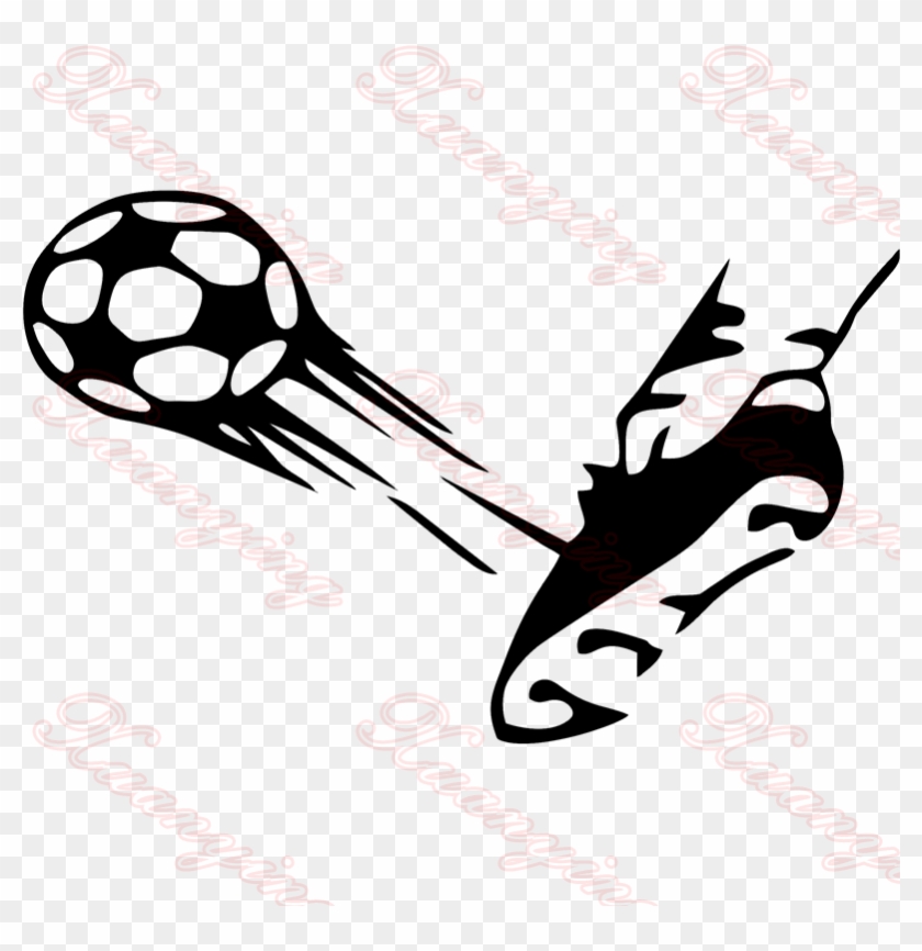 Car Styling Kick Shoe Sports Stickers Motorcycle - Football #1423750