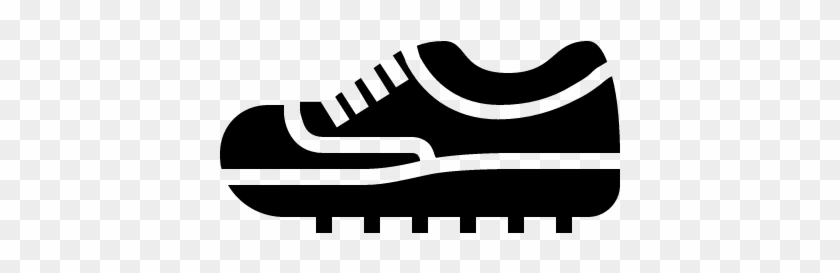 Sportive Soccer Shoe Black Symbol Vector - Simbolo De Sapato #1423759