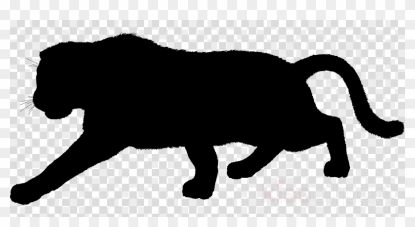 Jaguar Black Png Clipart Black Panther Cougar Jaguar - Silhouette Clipart Png Black Panther Panther Vector #1423766