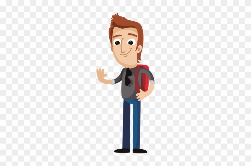 Clipart Male Student Cartoon - Cartoon People Png #1423778