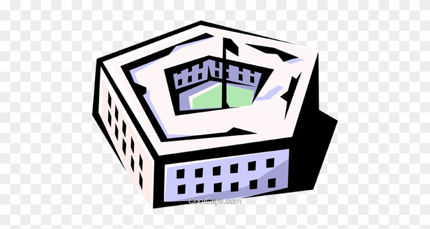 Pentagon Royalty Free Vector Clip Art Illustration - Pentagon Clip Art #1423805