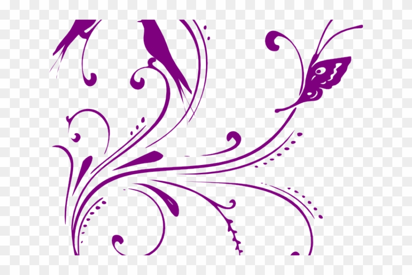 Pentagon Clipart Purple - Flourish Clipart Black And White #1423828