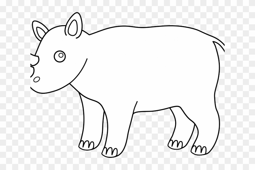 Rhino Clipart African Rhino - Clip Art #1423855