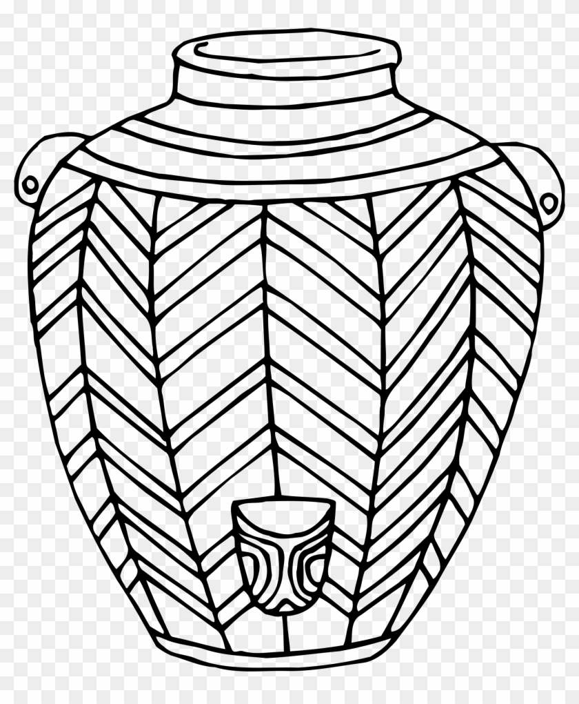 Big Image - Symmetrical Drawing On Vases #1424176