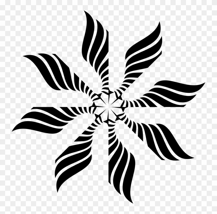 Snowflake Schema Symbol Computer Icons - Tribal Shape Png #1424249