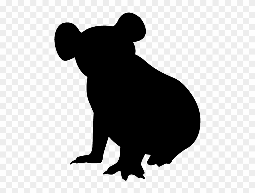 Animal Free Illustrations Icon View All Images - Koala Silhouette #1424313
