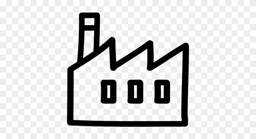 Bulding Clipart Building Outline - Factory Outline #1424399