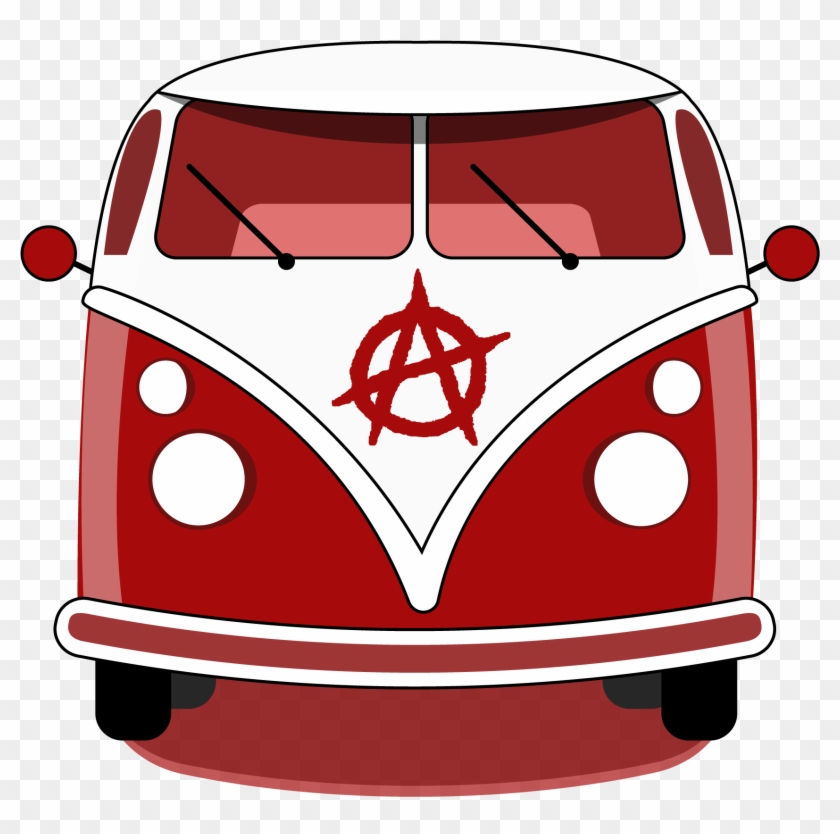 Take A Ride On The Anarchy Bus - Anarchist 1 (red) Throw Blanket #1424464