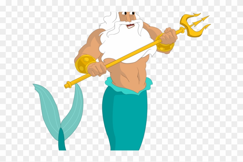 King Clipart Mermaid - King Triton Little Mermaid Png #1424525