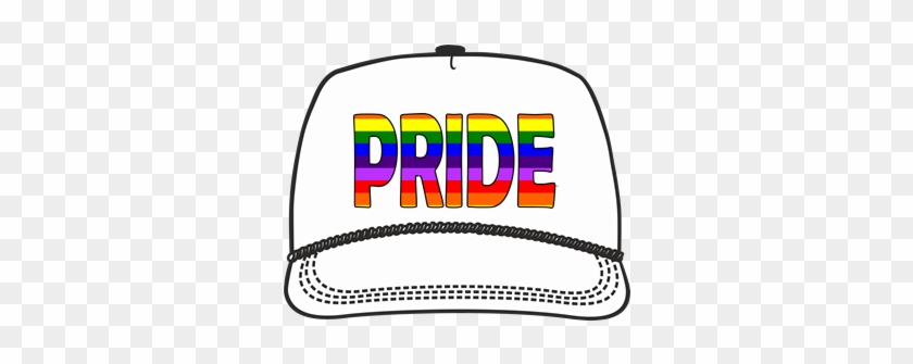 White Cap Design 4 , Pride, Gay Pride, Printed Cap, - Hat #1424597