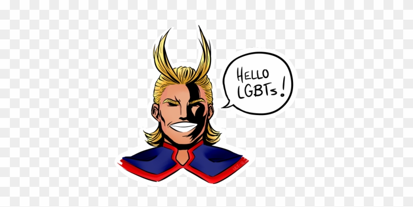 All Might Says Gay Rights - Cartoon #1424617