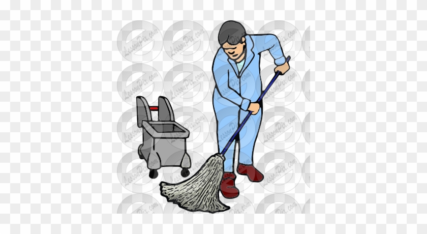 Tool Clipart Janitor - Illustration #1424733