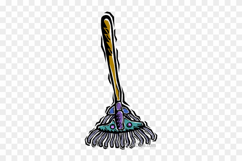 Rake Royalty Free Vector Clip Art Illustration - Rake Royalty Free Vector Clip Art Illustration #1424740