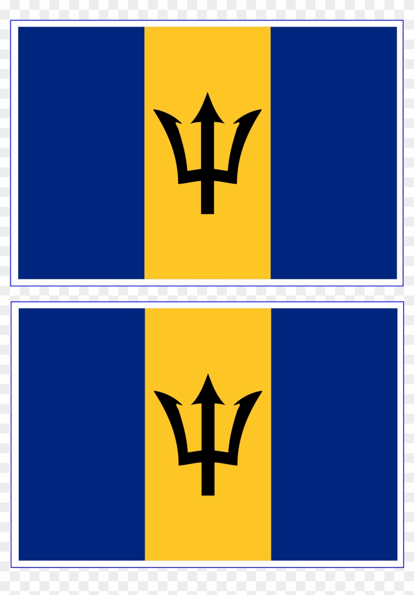 Free Printable Barbados Flag Coloring Page - Printable Barbados Flag #1424765