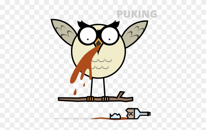 Owl Shown Puking - Vomiting #1424801