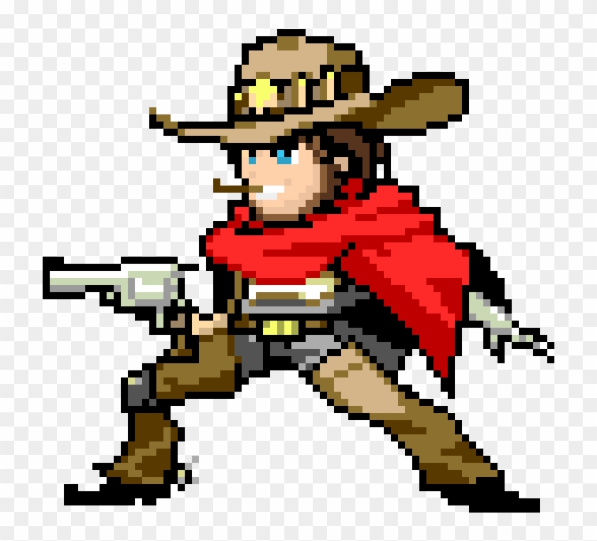 Overwatch Mccree Pixel Spray #1424831