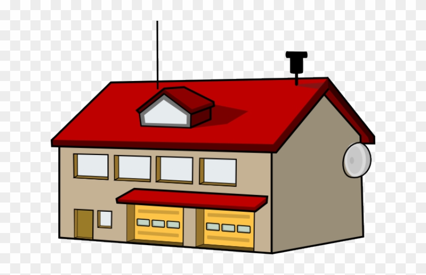 Bulding Clipart Small Building - Fire Department Fire Station Clipart #1424940