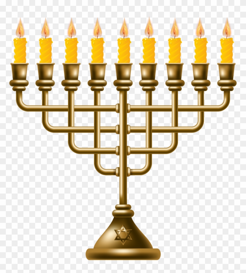 Golden Menorah Png #1424969