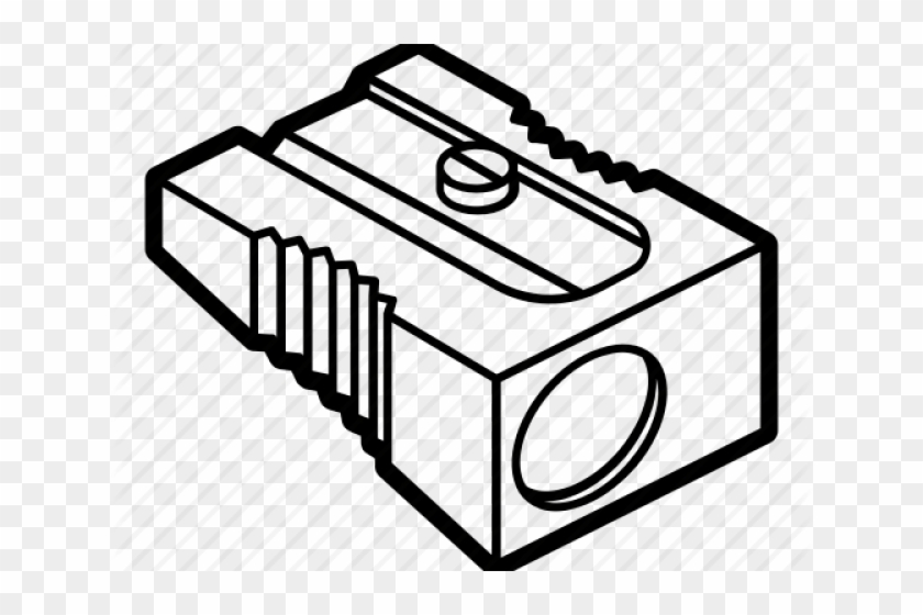 Pencil Sharpener Clipart Black And White #1425002