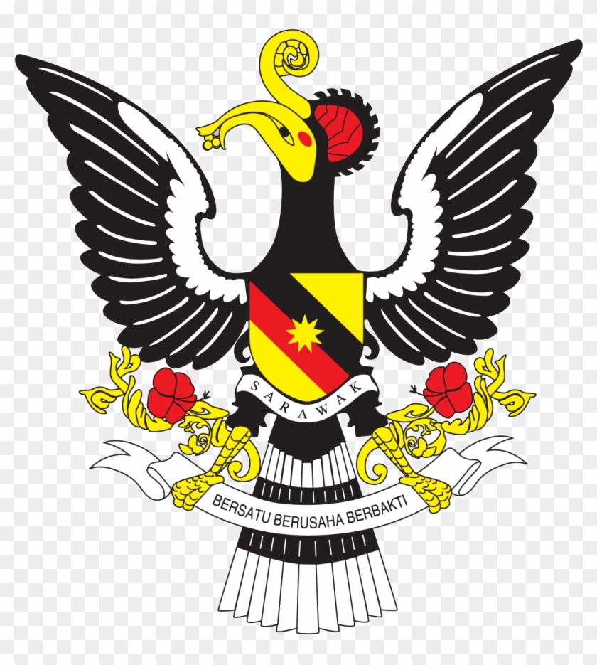 Sarawak Bumi Kenyalang Government Clip Art Png Government - Sarawak Coat Of Arms #1425154
