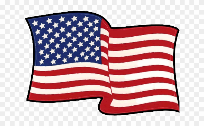 Oregon Clipart Veterans Day - American Waving Flag Vinyl Decal #1425249