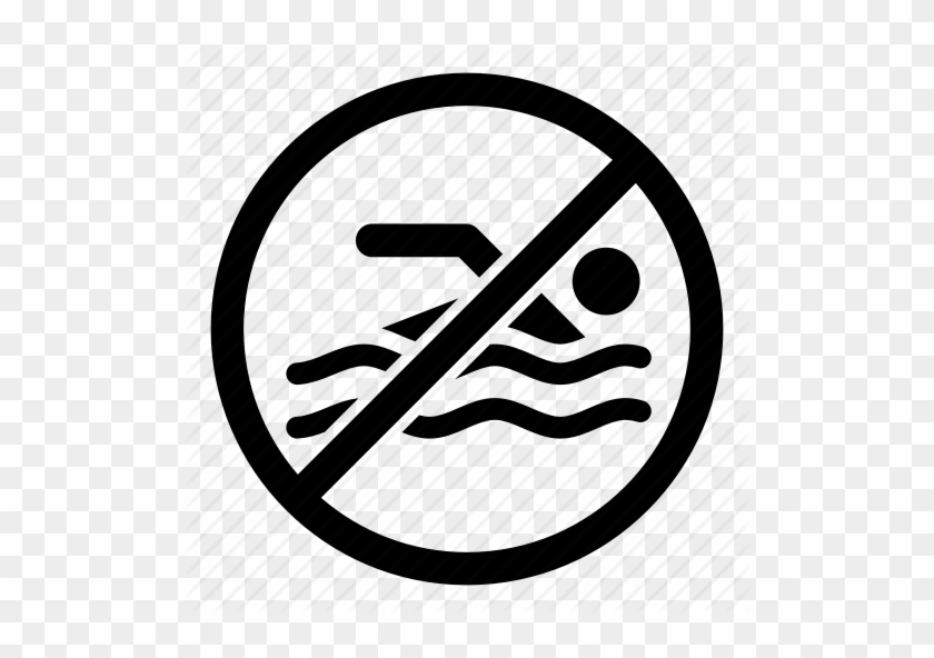Download No Swimming Icon Clipart Computer Icons Clip - No Swimming Sign Png #1425298