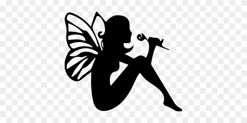 Clipart Freeuse Stock Fairies At Getdrawings Com Free - Fairy Silhouette #1425555