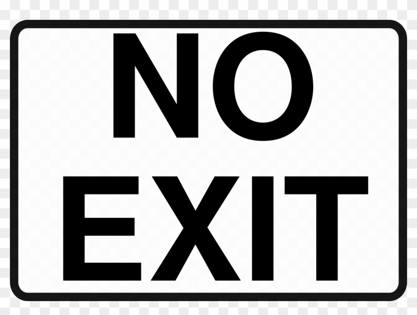 Replacement Window Cliparts - No Exit Sign Printable #1425557
