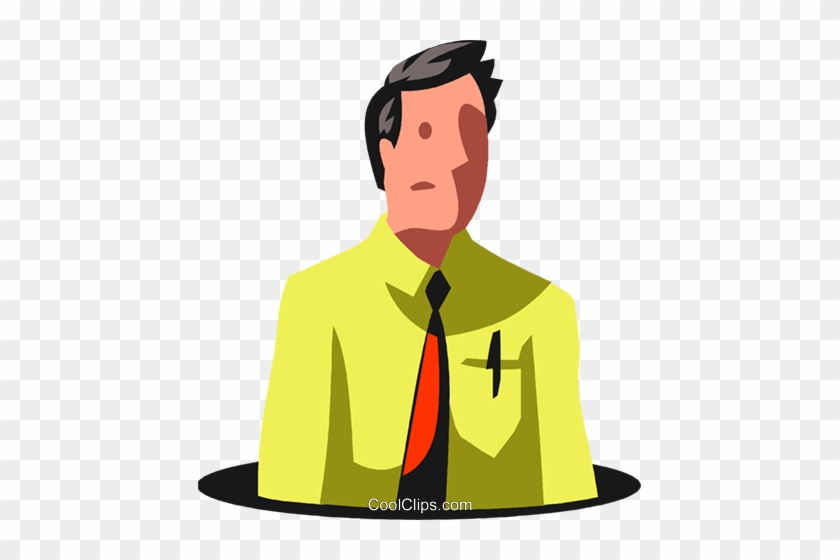 Businessman In A Hole Royalty Free Vector Clip Art - Illustration #1425578