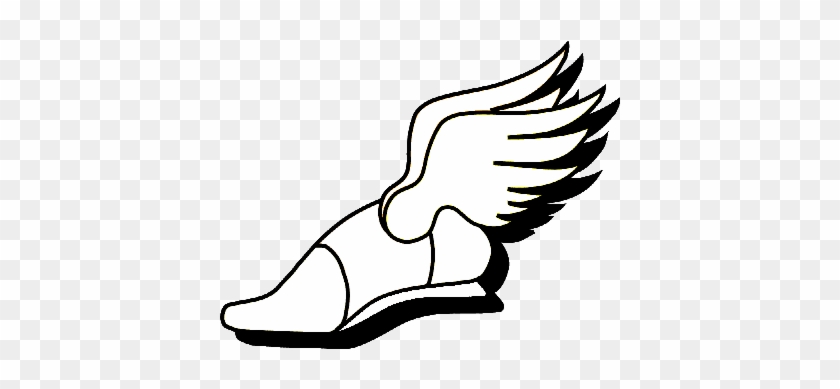 Pin Cross Country Shoes Clip Art - Cross Country Winged Foot #1425664