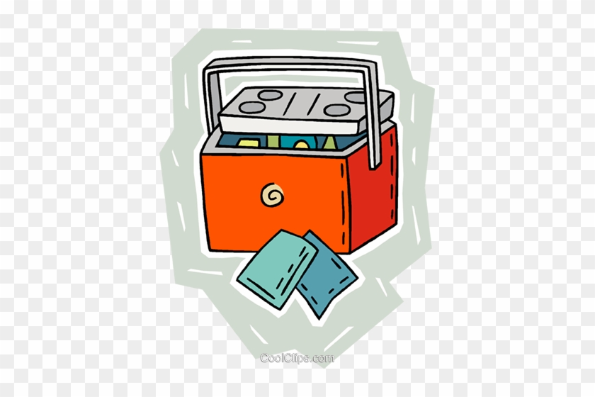Insulated Cooler Royalty Free Vector Clip Art Illustration - Insulated Cooler Royalty Free Vector Clip Art Illustration #1425704