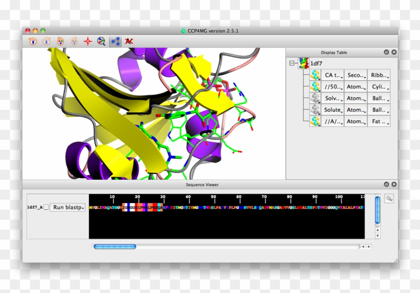 Sequence Viewer With Highlighted Atoms - Collaborative Computational Project Number 4 #1425930