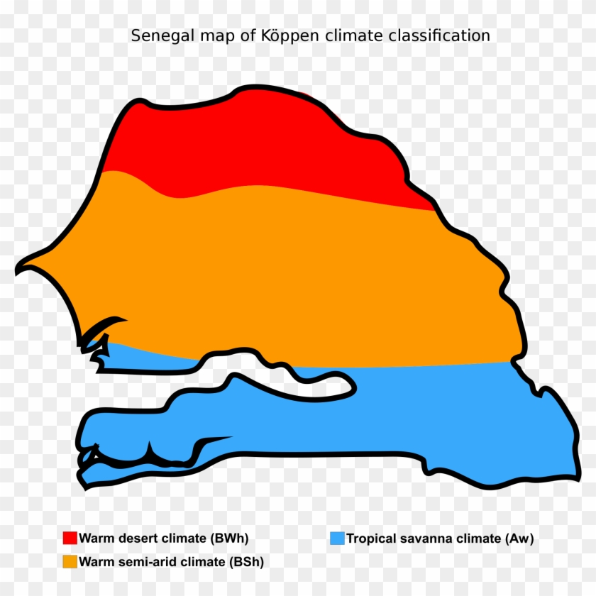 Geography Of Senegal Wikiwand Map Kppen Classification - Bosnia And Herzegovina Koppen Climate #1425983