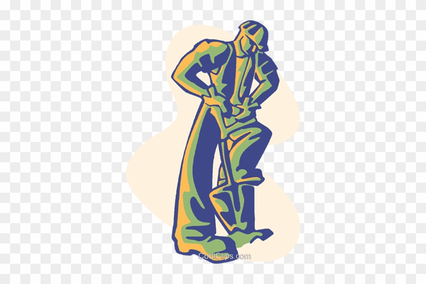 Construction Worker, Dig Royalty Free Vector Clip Art - Inşaat Işyerlerinde Iş Sağlığı Ve Güvenliği Sunum #1426008