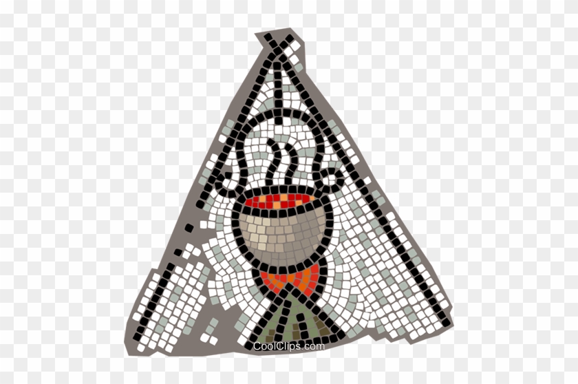 Cooking In A Teepee Royalty Free Vector Clip Art Illustration - Cross-stitch #1426096