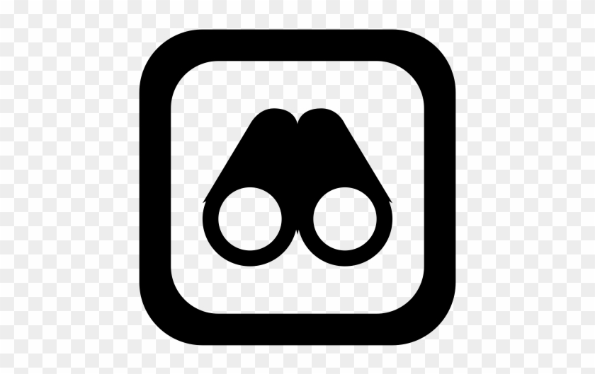 Binoculars, Lens, Planetarium Icon - Instagram Logo Png Bw #1426185