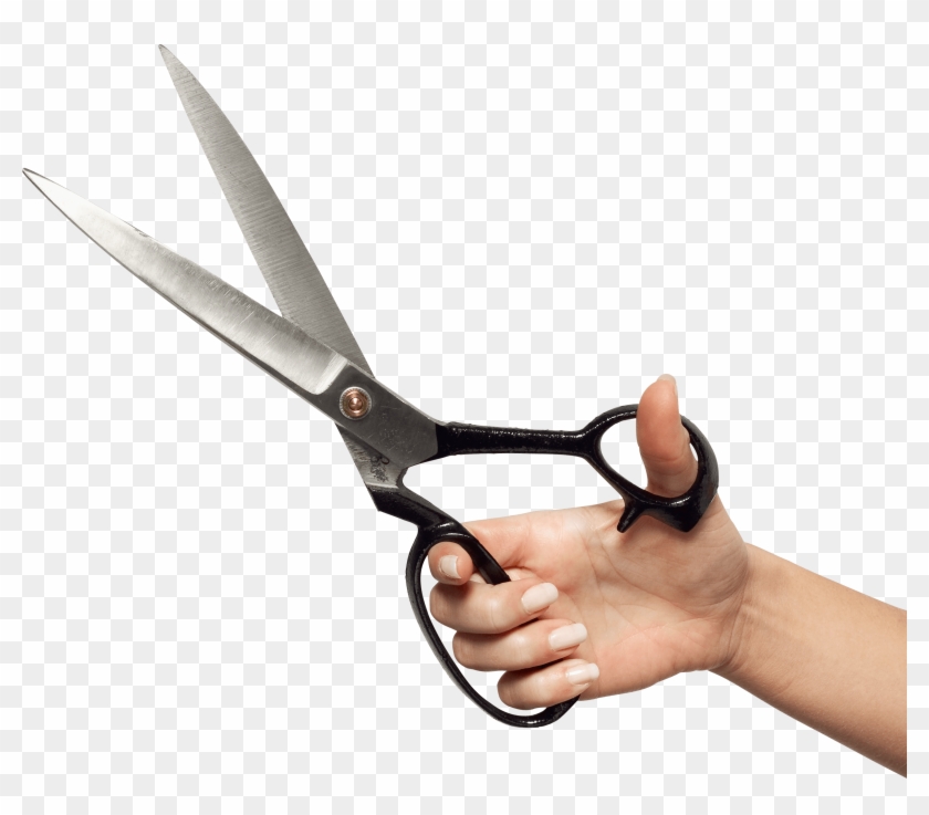 Hand Holding Huge Transparent Png Stickpng Download - Hand With Scissors Png #1426202