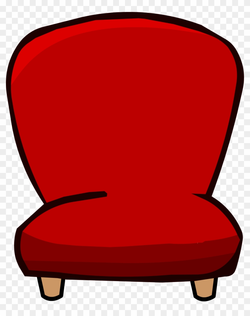 Chair Clipart Red Chair - Club Penguin Furniture Red #1426238