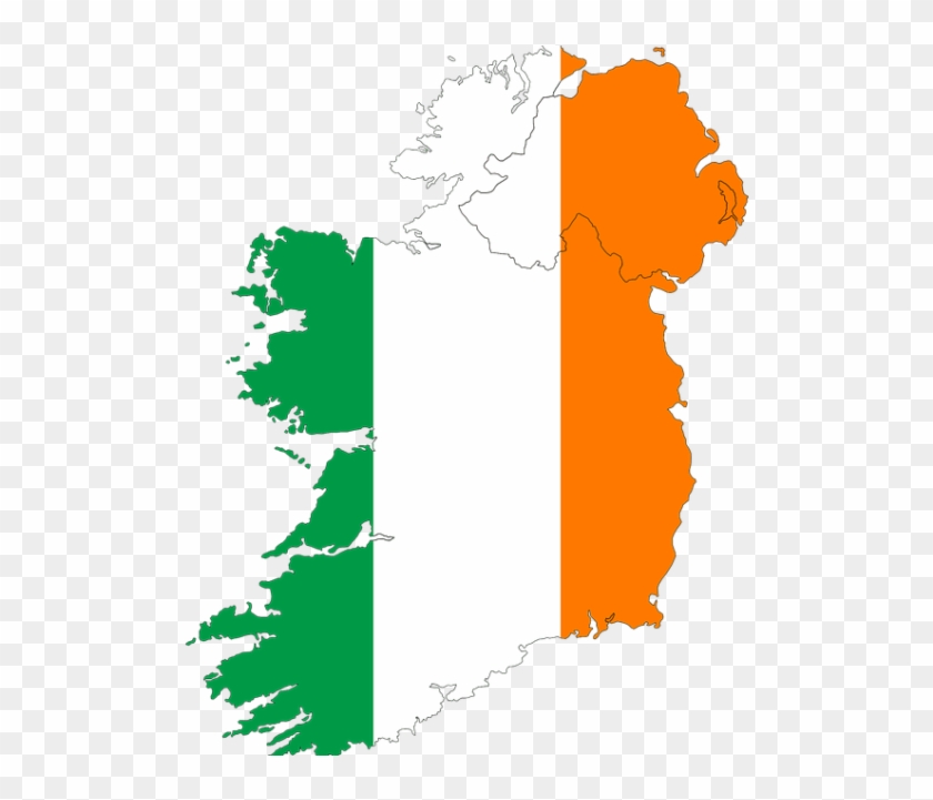 Points Of View - Ireland Flag Map #1426306
