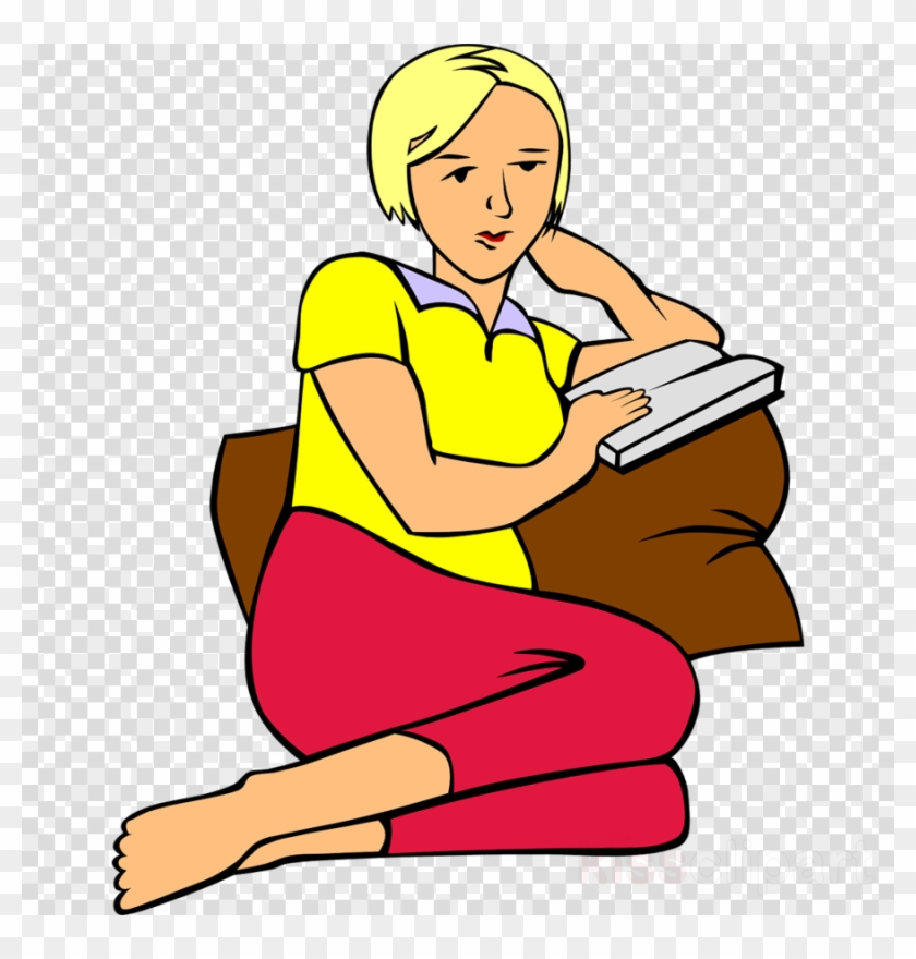 Download Women Reading Clipart Clip Art Women Clip - Reading Woman Clipart Transparent #1426312