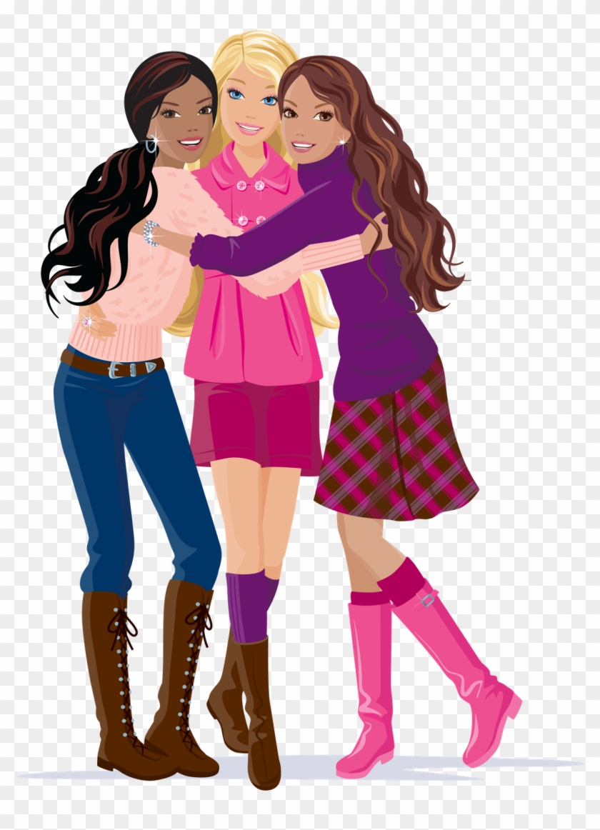 Marcos Gratis Para Fotos Imagenes De Barbie Png Eating - Happy Friendship Day Status #1426318