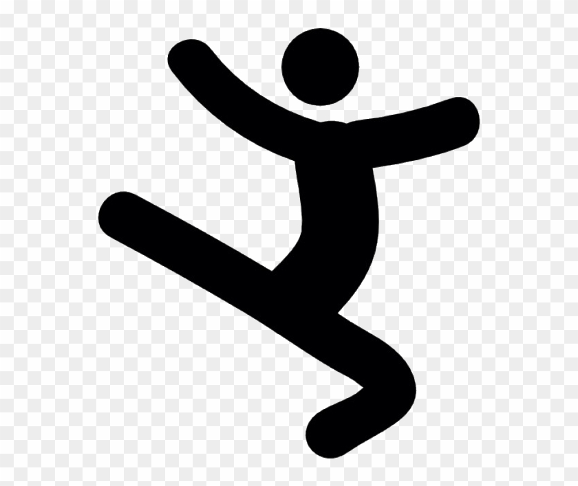 Style Clipart Dance Therapy - Jumping Silhouette Icon #1426353